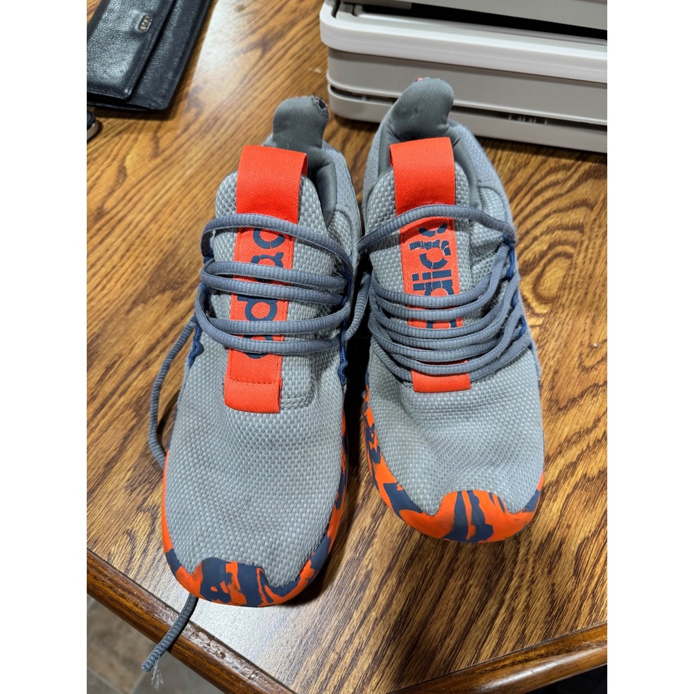 Adidas Lite Racer Adapt 3.0 Grey Orange Camo Slip On Sneakers Mens 6 /Womens 7.5